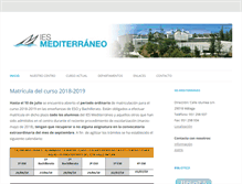 Tablet Screenshot of iesmediterraneomalaga.com